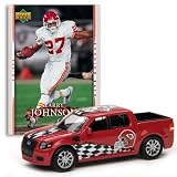 Kansas City Chiefs - Larry Johnson (Red Car) 2007 Upper Deck Collectibles NFL Ford SVT Adrenalin Concept with Card
