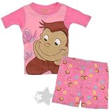 Curious George Pink Shorty Pajamas for Girls