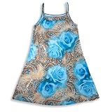 Lipstik Girls - Girls Dress, Brown, Turquoise