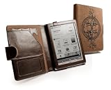 Eco-nique natürliche hanfbraun Hülle für (Sony Reader PRS-650 / PRS650) - Buch Stil -