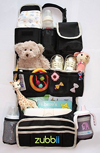 Backseat Car Organizer |Premium Quality Eco Friendly Material |FREE GIFT Travelling with Kids eBook| EXTRA storage