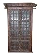 Antique Rustic Jharokha Jaipur Hand Carved Teak Wood Indian Terrace Window Door