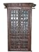 Antique Rustic Jharokha Jaipur Hand Carved Teak Wood Indian Terrace Window Door