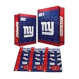 New York Giants NFL Gift Bags (2 Large,1 Medium) & Flat Gift Wrap (2) Combo Pack #1 by Pro Specialties Group