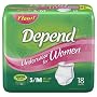Depend Underwear for Women, Super-Plus, Small/Medium, Case/72 (4/18s)