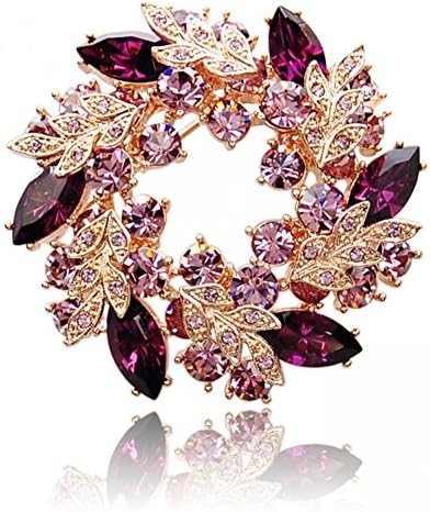 Fashion Stylish Fashion Italina Korea luxurious crystal rosette brooches scarf buckle accessories