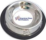 This Pet Food & Water Bowl Dish Is Constructed From Stainless Steel & A Non Skid Bottom !! Perfect for Small Dog Cat Kitten Puppy or Rabbit (2 pc)