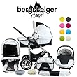 Bergsteiger Capri Kombikinderwagen 3-in-1 - System; Autositz; Schwenkräder (Megaset 10 - teilig; 8 Farben) by Bergsteiger