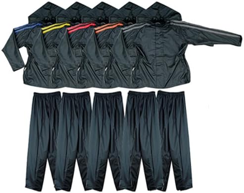 Motorcycle Rain Gear - Rain Suit with Hood RS5005 2XL Yellow