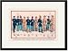 Black Framed/Matted Print 17x23, Uniforms (4 Cavalry, 2 Engineers, 1 Hospital, 2 Staff, 2 Signal Corps), 1899