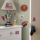Alabama Crimson Tide Peel and Stick Applique / Wall Decal Set