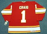 JIM CRAIG Atlanta Flames 1980 CCM Vintage Throwback Away NHL Hockey Jersey