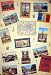 Vintage Paris Postcards Collage Decorative Paper by Cavallini & Co. - Gift Wrap: Set of (4) Four Sheets