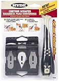 Hyde Tools 10450 Contour Scraper with 6 Changeable Blades