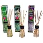 Greenair Earth Friendly Aromatherapy Reed Diffusers, 2.7-Ounce Containers, Set Of 3 Assorted Scents (lavender, Jasmine And Lemongrass)