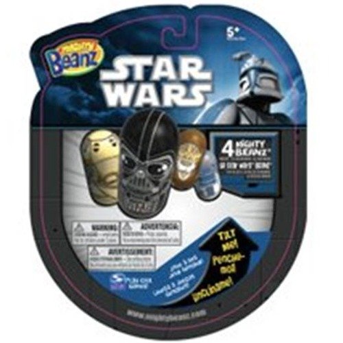 Mighty Beanz 2010 Star Wars Starter Pack Set 4 Beanz