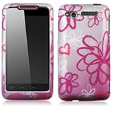 Premium - HTC Merge/Lexikon 6325 Protex Lime Flower Rubber Design Protectiv ....