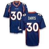 REEBOK ONFIELD Reebok Denver Broncos Terrell Davis Retired Jersey, Navy