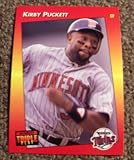 1993 Donruss Triple Play Kirby Puckett # 202 MLB Baseball Card