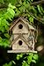Twig Motif Wooden Birdhouse