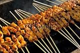 IMAGE OF Wallmonkeys Peel and Stick Wall Decals - Malaysia, Langkawi: Sate Barbecue - 72