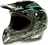 Adult ATV Motocross Helmet Dirt Bike or Motorcycle GREEN 238