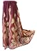 BombayFashions Maroon Peacock Feathers Full Ankle Length Gypsy Bohemian Long Skirt