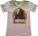 BOB MARLEY - Wailers - Cream / Moss Vintage Women's / Girls Football Style T-shirt (Girlie / Babydoll)