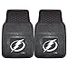 FANMATS 10552 Tampa Bay Lightning 2-Piece Heavy Duty Vinyl Car Mat Set, Front Row Floor Mats, All Weather Protection, Universal Fit, Deep Resevoir Design