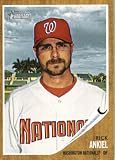2011 Topps Heritage Baseball Card # 186 Rick Ankiel - Washington Nationals - MLB Trading Card in Screwdown Case