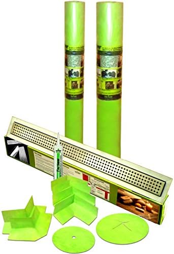 275 SQFT Trugard Waterproof Shower Kit with 42" LINEAR DRAIN Classic Grate Kit - fits 84" x 84" shower
