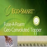 51sP0A%2BZwyL. SL160  Eco SmartTM Fuse A Foam Geo Convoluted Dual Sided Mattress Topper