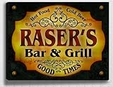 Raser's Bar & Grill 14'' x 11'' Collectible Stretched Canvas