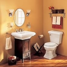American Standard 2555.091.068 Town Square Tumbler/Toothbrush Holder with Frosted Glass Tumbler, Blackened Bronze