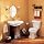 American Standard 2555.091.068 Town Square Tumbler/Toothbrush Holder with Frosted Glass Tumbler, Blackened Bronze