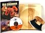 Alaskan Ulu Bowl and Knife with Instrutional DVD & Cookbook - Bald Eagle Etched Art