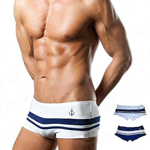 winter Men Sexy Underwear Jockstrap Nightwear Briefs Trunks Navy blue S