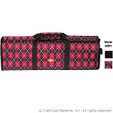 Dickies 12 Pocket Deluxe Knife Bag, Red Argyle