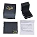 Junxin Round Cut Ruby Red January Birthstone Rings Women Black Gold Plated Light Weight Size6/7/8/9/10