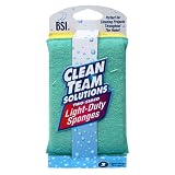 Clean Team Solutions Two-Sided Light-Duty Sponges, 12 Count Box (Pack of 3)