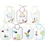 Babycalin - BBC201211 - Lot de 7 Bavoirs - Champignons Fermeture Lacets