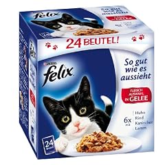 Felix So gut wie es aussieht Fleisch Mix 24x100g Katzenfutter  von Purina