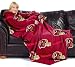 Washington Redskins Adult Comfy Throw Blanket with Sleeves