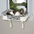 WHITE - Savvy Tabby Wooden Window Seat