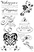 Sizzix 655470 Clear Stamps - Wedding Essentials by Brenda Pinnick