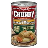 Goto Campbell's Chunky Creamy Chicken and Dumplings, 50-Ounce Cans (Pack of 6) Details Campbell's Chunky Creamy Chicken and Dumplings, 50-Ounce Cans (Pack of 6)