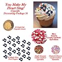 Music Cakes Cupcakes - My Heart Sings Do-It-Yourself Pkg. 16 - 51 Total Pieces