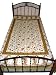Cootton Bedspread-Off White Asian Floral Print  Coverlet Throw 60 X 85 Inch
