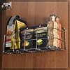 Single tier door mounted rack