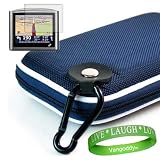 Garmin GPS Navigator NYLON NAVY BLUE accessory, protective hard-shell portable carrying case with carabiner clip for Garmin GPS Navigator nüvi 670 Garmin Nuvi 265WT Garmin Nuvi 880 Garmin Nuvi 265WT Garmin nuvi 285WT Garmin Nuvi 780 Garmin Nuvi 850 4.3-Inch+ 4.3 Widescreen GPS Screen Protector+ VG *LIVE*LAUGH*LOVE* Wrist Band
